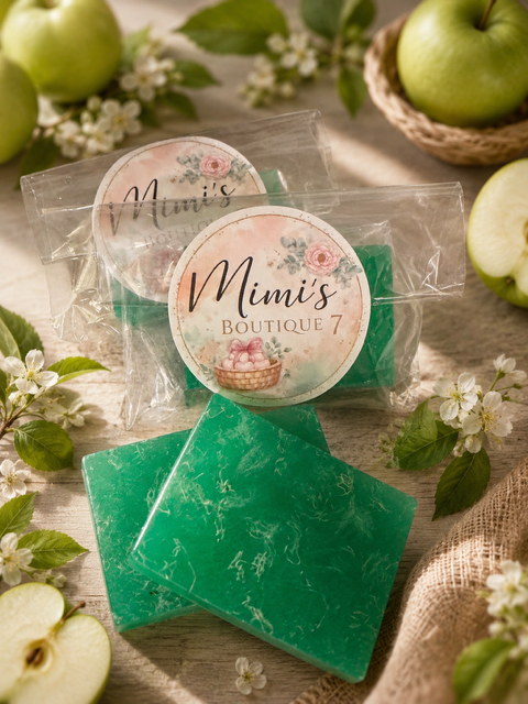 Loofah Infused Apple Scented Glycerin Soaps 2 Pack