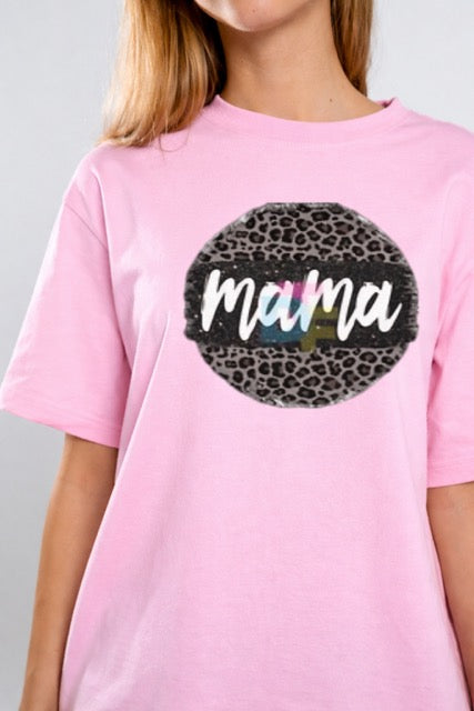 Momma - Cheetah Print T-Shirt