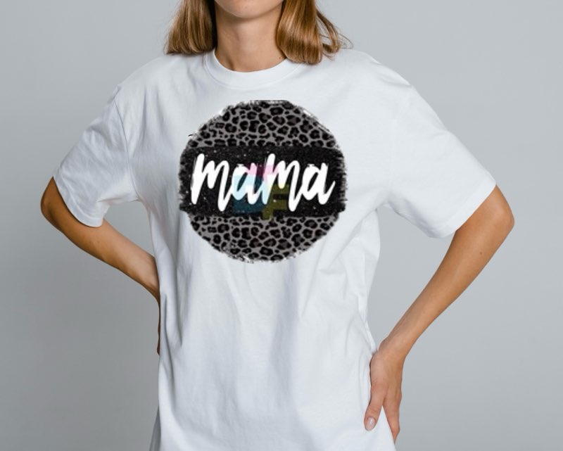 Momma - Cheetah Print T-Shirt