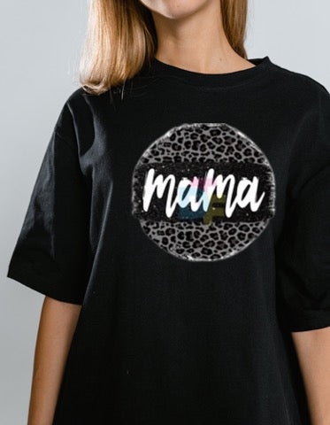 Momma - Cheetah Print T-Shirt