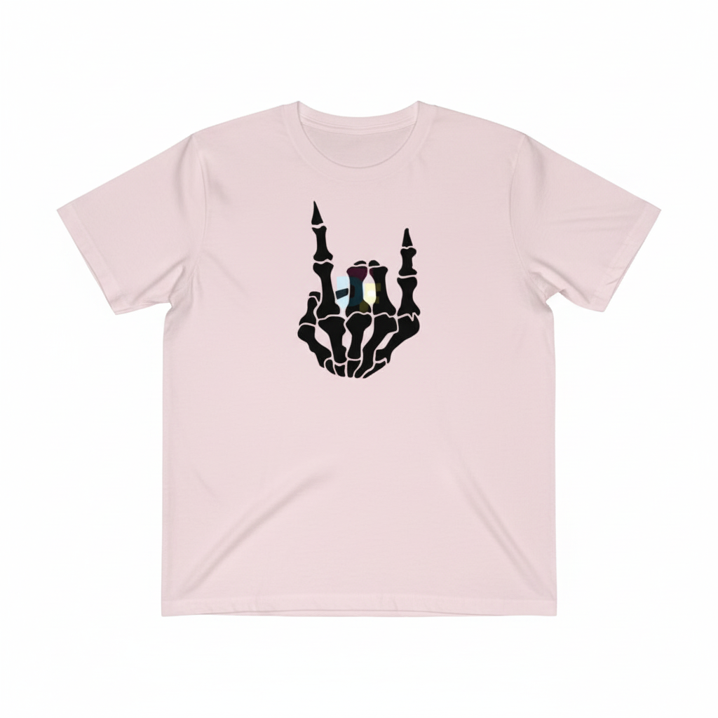 Light Pink Skeleton Hand T-Shirt